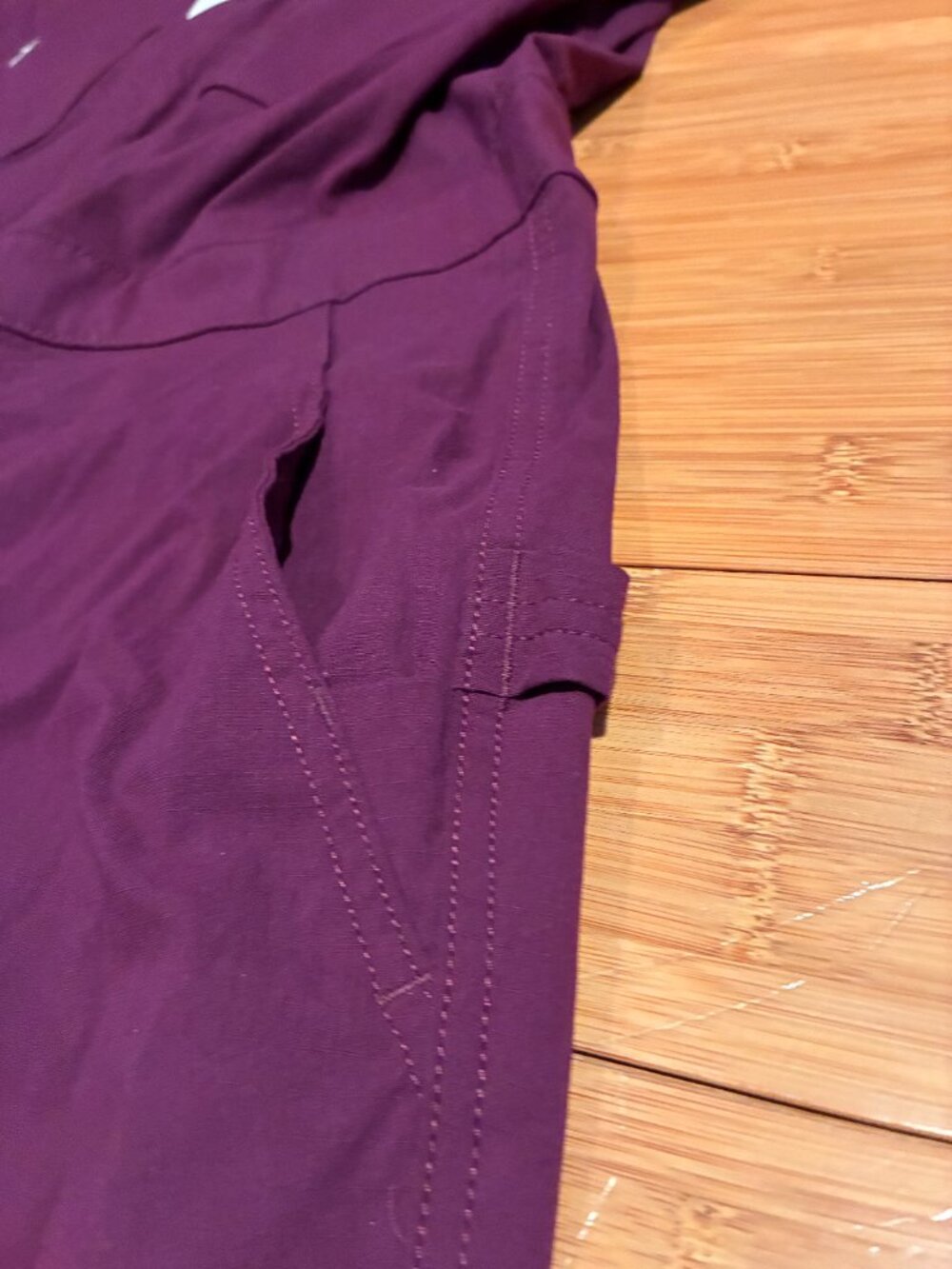 Duluth Women's Heirloom Gardening 7" Short Coveralls Purple Jumpsuit NWT - Picture 4 of 6